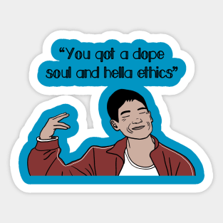 Jason The Good Place Quote Sticker